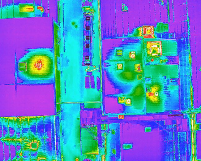 Relevés thermiques par drone