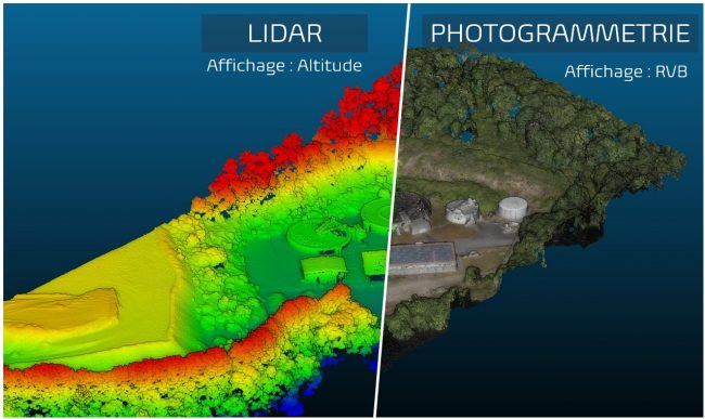 Drone captation photogrammétrie vs Lidar