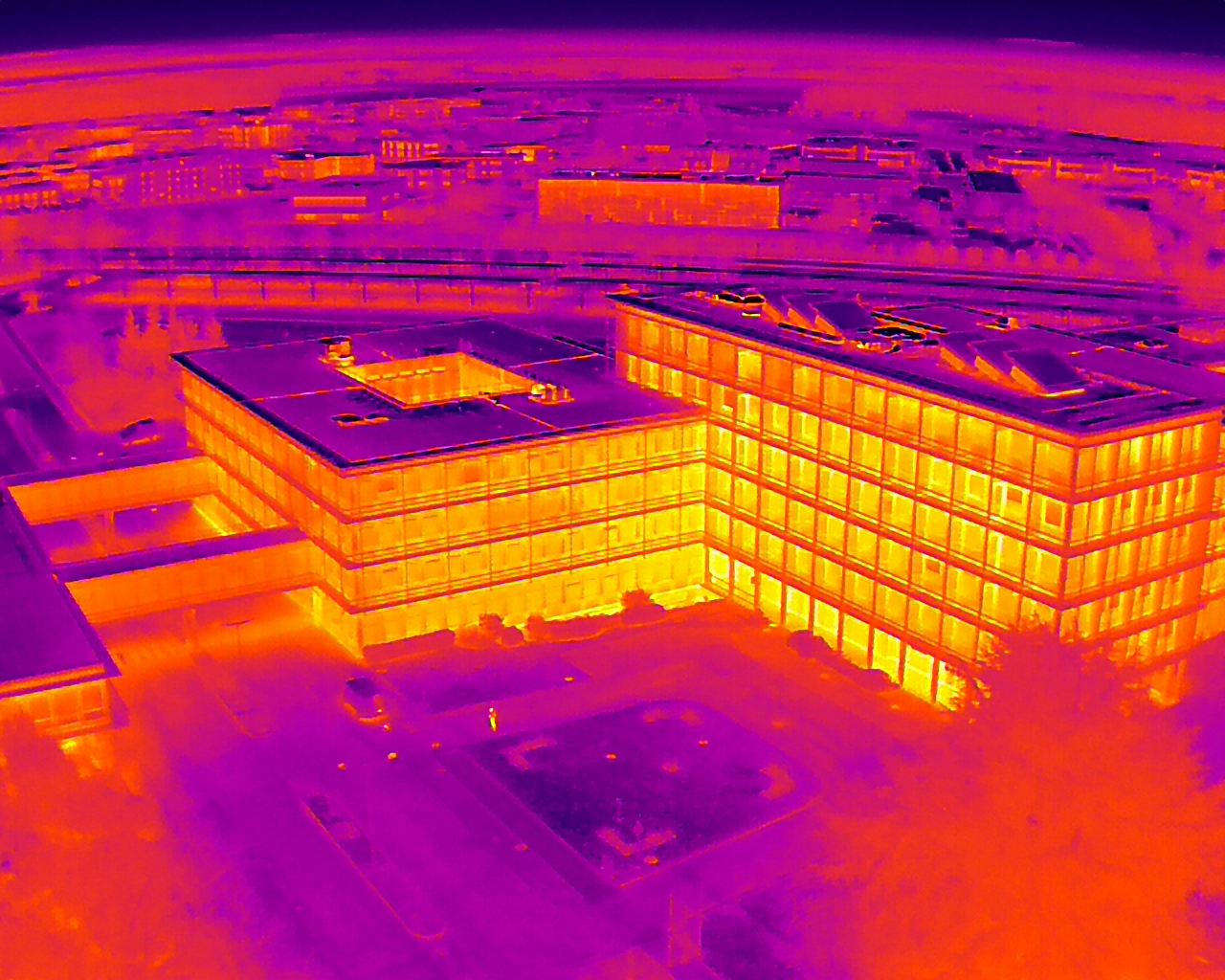 drone inspection thermique batiment