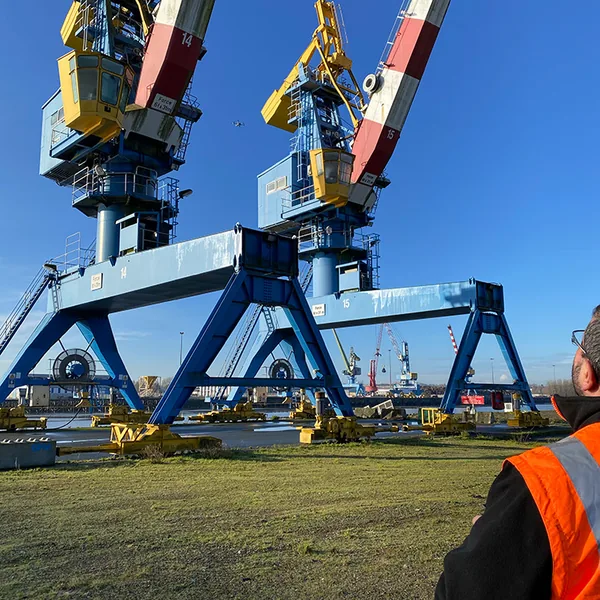 Inspection technique par drone d'une infrastructure portuaire