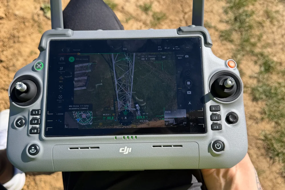 Formation inspection technique par drone radiocommande en mission